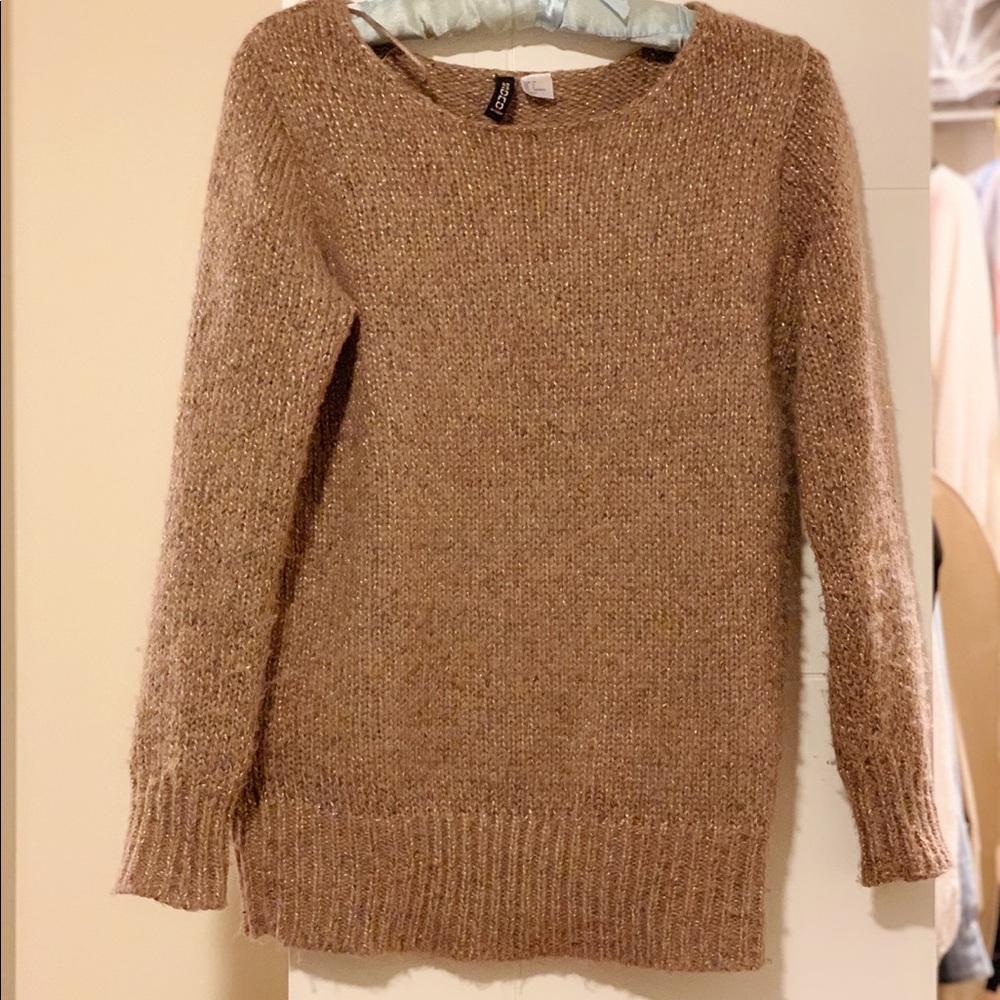 H&M metallic thick sweater